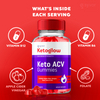 Image of Keto Glow ACV Gummies 1000MG KetoGlow Formula Max Vitamin (5 Pack - 300 Gummies)