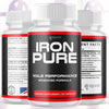Image of (3 Pack) Iron Pure Advanced Male Pills Formula IronPure Supplement 180 Capsules