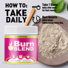 Image of Burn Blend Powder Support For Weight Management BurnBlend 150 Servings (5 Pack)