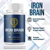 Image of Iron Brain All Natural Formula Brain Supplement (5 Pack - 300 Capsules)