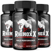 Image of (3 Pack) Rhinox X Advanced Male Support Pills RhinoxX Supplement 180 Capsules