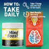 Image of (5 Pack) Mind Boost Powder Natural Brain Support Supplement MindBoost 150 Serves