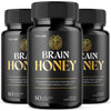 Image of (3 Pack) Brain Honey Natural Brain Supplement Brain Honey 180 Capsules
