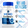 Image of (3 Pack) Memo Genesis Nootropic All Natural Formula Brain Supplement 180 Capsules