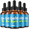Image of (5 Pack) Gela Burn Drops Advanced Health & Fitness Formula GelaBurn 150 Serves