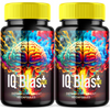 Image of IQ Blast Pro Brain Supplement - Enhance Cognitive Function and Clarity (2 Pack 120 Capsules)