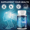 Image of (3 Pack) Memo Surge All Natural Brain Supplement MemoSurge 180 Capsule