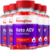 Image of Keto Glow ACV Gummies 1000MG KetoGlow Formula Max Vitamin (5 Pack - 300 Gummies)