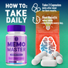 Image of (2 Pack) Memo Master Nootropic All Natural Formula Brain Supplement 120 Capsules