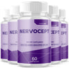 Image of (5 Pack) Nervocept Natural Super Nerve Supplement Nervo Cept 300 Capsules