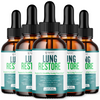 Image of (5 Pack) Lung Restore Drop Advanced Formula for Lung Health Support 150 Servings