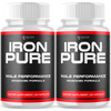 Image of (2 Pack) Iron Pure Advanced Male Pills Formula IronPure Supplement 120 Capsules