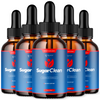 Image of (5 Pack) Sugar Clean Blood Support Drops SugarClean Vitamin Supplement 150 Servs