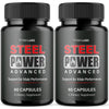Image of (2 Pack) Steel Power Advanced Male Health Support Supplement SteelPower 120 Capsules