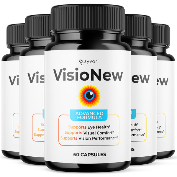 (5 Pack) VisioNew Advanced Eye Vision Support Visio New Supplement 300 ...