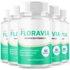 Image of (5 Pack) Floravia Probiotic Support Gut Health & Digestive Function 300 Capsules