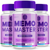 Image of Memo Master All Natural Formula Brain Supplement (3 Pack - 180 Capsules)