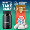 Image of Memo Blast All Natural Formula Brain Supplement Pills (3 Pack - 180 Capsules)
