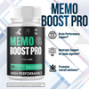 Image of (3 Pack) Memo Boost Pro Natural Brain Support MemoBoostPro 180 Capsules