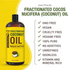 Image of Pure Fractionated Coconut Oil - 32 Fl Oz - Non-GMO, 100% Natural Lightweight Massage Oil for Skin and Hair - Ideal Carrier Oil for Essential Oils