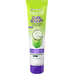 Fructis Style Curl Sculpt Conditioning Cream Gel for Enhanced Bounce and Moisture, 5.1 Fl Oz