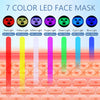 Image of Red Light Therapy Mask, 7 Color Red Light Therapy for Face, 3 Level Intensity LED Face Mask Light Therapy at Home for anti Aging, Silicone Soft LED Light Mask with Time Memory Function