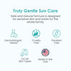 Image of Easy on Mineral Sunscreen SPF 50 - All Natural Kids & Baby Sunscreen for Face & Body, Non-Toxic Zinc Oxide Sunblock Protection for Sensitive Skin, Unscented, FSA Eligible, Travel Size 3.4Oz