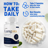 Image of Lungora Advanced Lungs Health Support Vitamin Supplement Lung Ora 180 Capsules