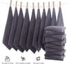 Image of Premium Ultra Soft Coral Velvet Washcloth Set - 24 Pack, 12 x 12 Inches - Quick Drying and Highly Absorbent for Bath, Spa, and Facial Use (Grey)