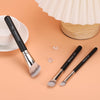 Image of Professional Foundation Contour and Conceal Brush Set, 3-Piece Angled Synthetic Kabuki Brushes for Blending, Setting, and Buffing with Liquid, Cream, and Powder Cosmetics (170S/270S/370S)