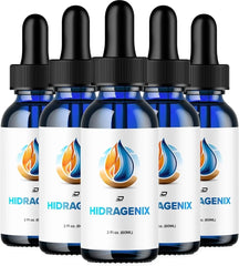 Hidragenix Advanced Formula Liquid Drops for Wellness - 2024 Edition, 5-Pack (5 Month Supply)