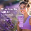 Image of Self Care Gifts for Women Get Well Soon Gifts, Purple Birthday Gift Baskets, 8Pcs Lavender Bath and Body Sets with 20Oz Vacuum Insulated Tumbler Mother'S Day Gifts for Mom