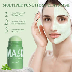 Green Tea Deep Cleansing Face Mask for Blackhead Removal and Pore Minimization