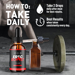 (3 Pack) Erec Boost Male Support Drops Advanced ErecBoost Supplement 90 Servings