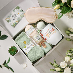 Wellness Gift Basket for Women: Spa Relaxation Package with Tumbler and Blanket, Ideal Get Well Soon Gift