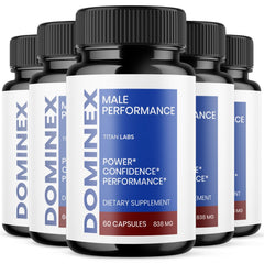 (5 Pack) Dominex Advanced Male Health Support Supplement Domi Nex 300 Capsules