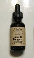 Calm & Focused Herbal Drops - Natural 1 oz - Supports Anxiety Relief, Concentration, and Sleep Quality