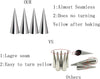 Image of 20-Pack Stainless Steel Cream Horn Molds, 5.5-Inch Baking Cones and Cannoli Tubes, Standing Cone Shape for Ice Cream and Pastry Making