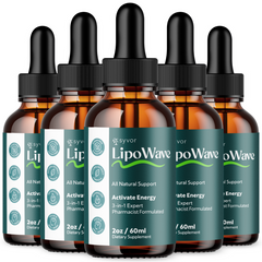 (5 Pack) LipoWave Drops Advanced Health & Fitness Support Lipo Wave 150 Servings
