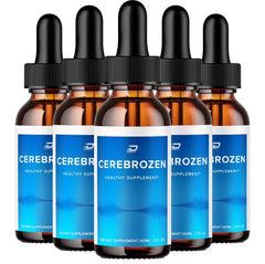 Cerebrozen Advanced Blood Support Drops - Tinnitus Relief Formula, 5 Pack - 300 ML