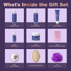 Image of Bath and Body Gift Basket for Women and Men - Lavender Relaxing Spa Set with Massage Body Rush, Bath Bomb - Birthday Gifts for Her, Mom - Unique Self Care Idea