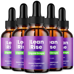 (5 Pack) Lean Rise Drops Natural Health & Fitness Formula LeanRise 150 Servings