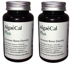 AlgaeCal Plus Stronger Bones Veggie Capsules Dietary Supplement (2 Pack)