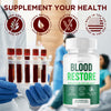 Image of (1 Pack) Blood Restore Advanced Blood Support Supplement BloodRestore 60 Capsules