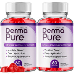 (2 Pack) Derma Pure ACV Gummys 1000MG Advanced DermaPure Supplement 120 Gummies
