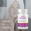 Image of (5 Pack) Derma Honey Pills Advanced Formula Support Healthy Skin DermaHoney 300 Capsules