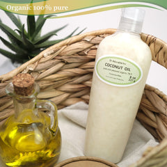 100% Pure Organic Cold Pressed Coconut Oil (76 Degree) - Free Shipping Available