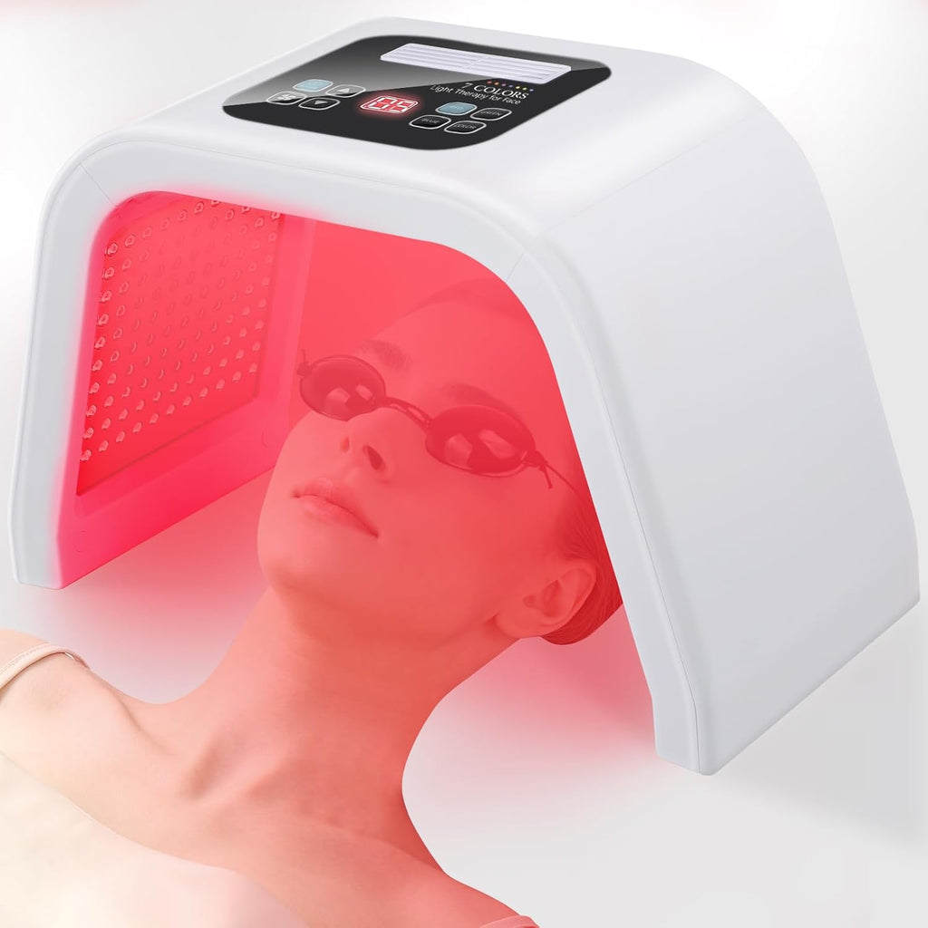 Enhancing Red Light Machine Premium 7-Color Red Light Therapy Device for Facial and Neck Skin Care ...