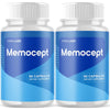 Image of (2 Pack) Memocept Natural Formula Brain Supplement Memo Cept 120 Capsules