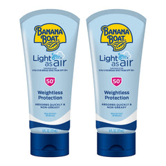 Banana Boat Light as Air Sunscreen, Broad Spectrum Lotion, SPF 50, 6Oz. - 2